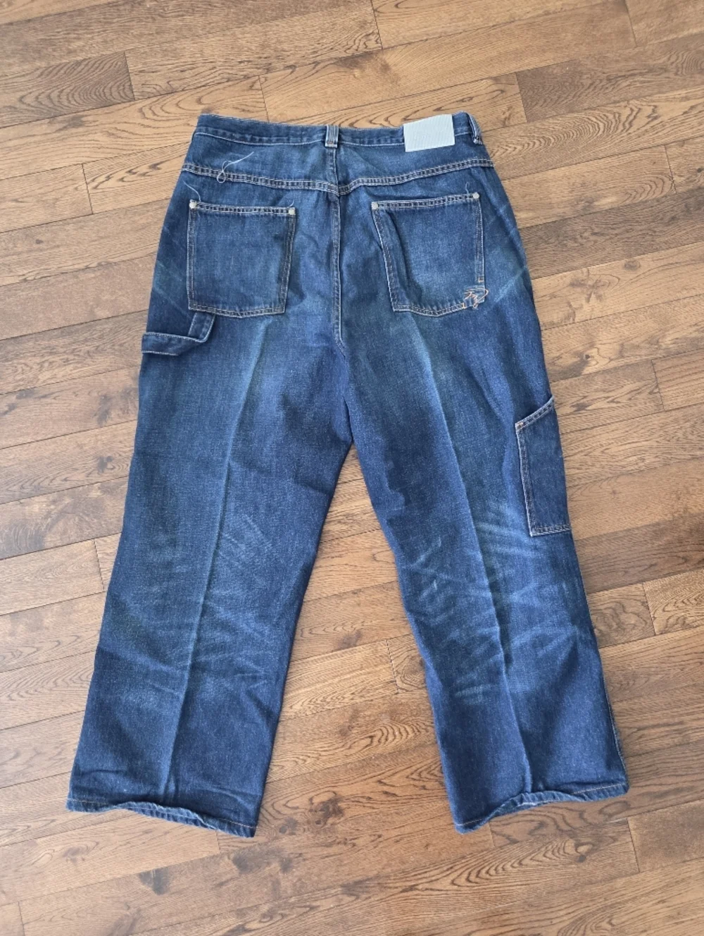 Jordan Men's Y2K Blue Relaxed Jeans Size 36[See Photos For Measurements]